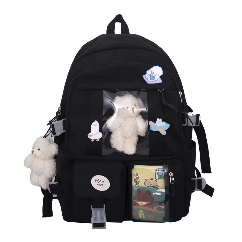 Sacs à dos multi-poches pour adolescentes, pour l'école, grande capacité, Kawaii