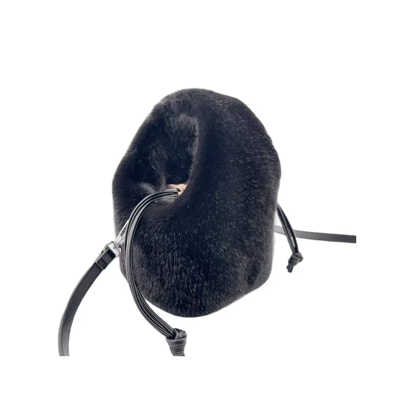 Sacs à main en fausse fourrure pour femmes, sacs initiés, sac à bandoulière en peluche pour dames, s
