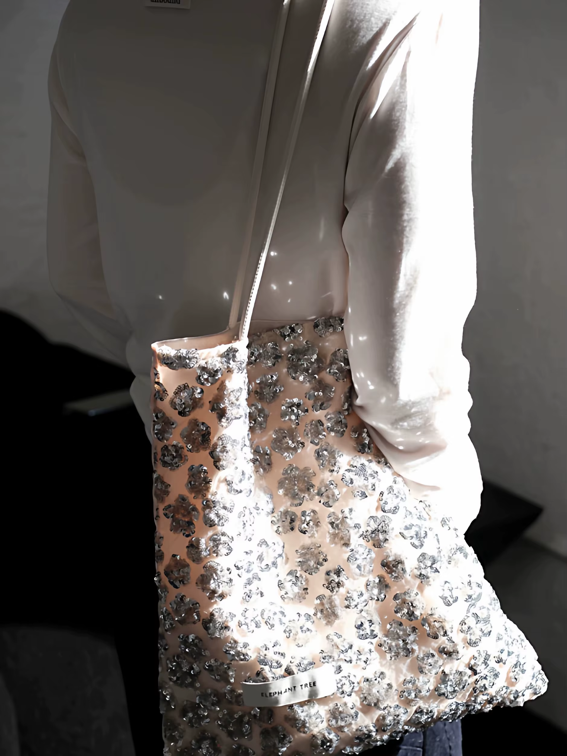Sac fourre-tout à sequins et motifs floraux, sacs à bandoulière grande capacité, sacs à main élégant