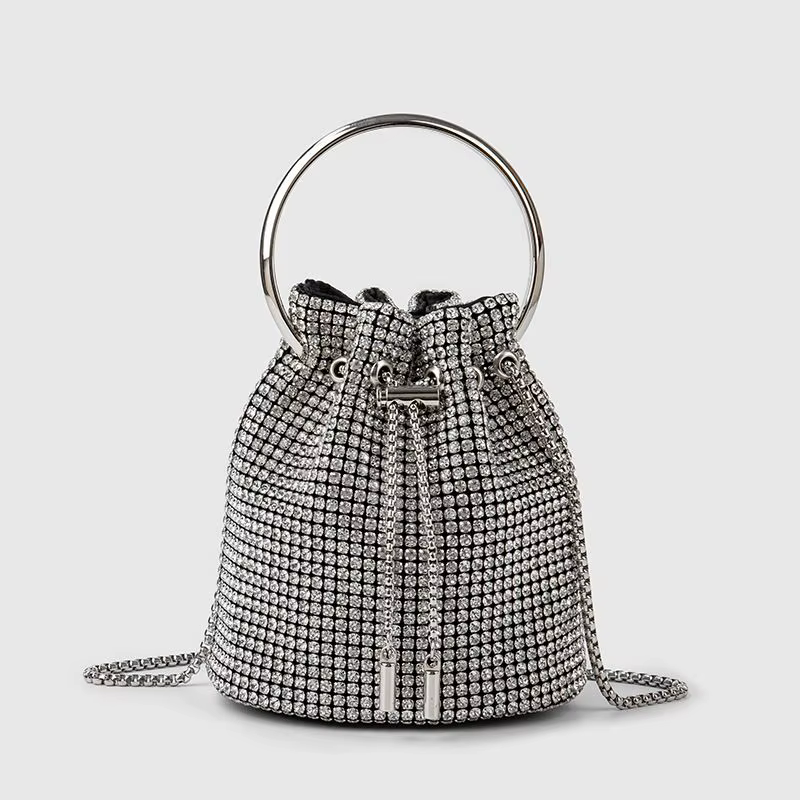 Sac Seau Diamant pour Femme – Sacs à Bandoulière Bling-Bling en Strass, Sac Fourre-Tout Tendance, Sa