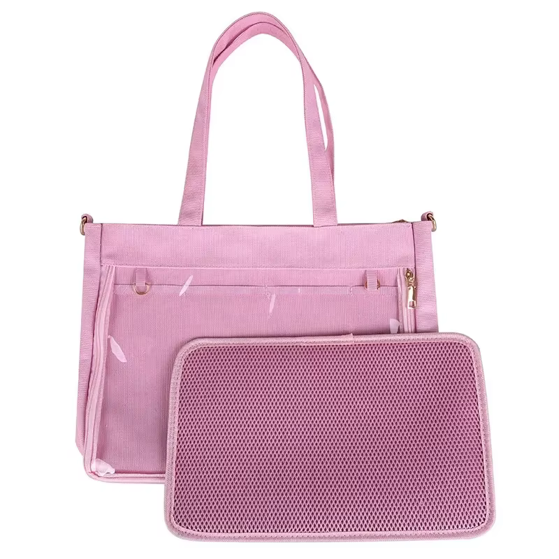 Sac à main japonais transparent pour femmes, grand sac Ita noir avec insert, sacs à main Kawaii pour