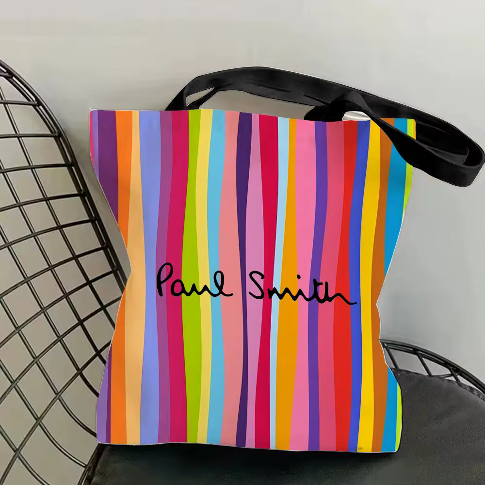 S-Smith fashion P-Paul Sacs de rangement Sac fourre-tout en toile Imprimé double face Léger Sac de v