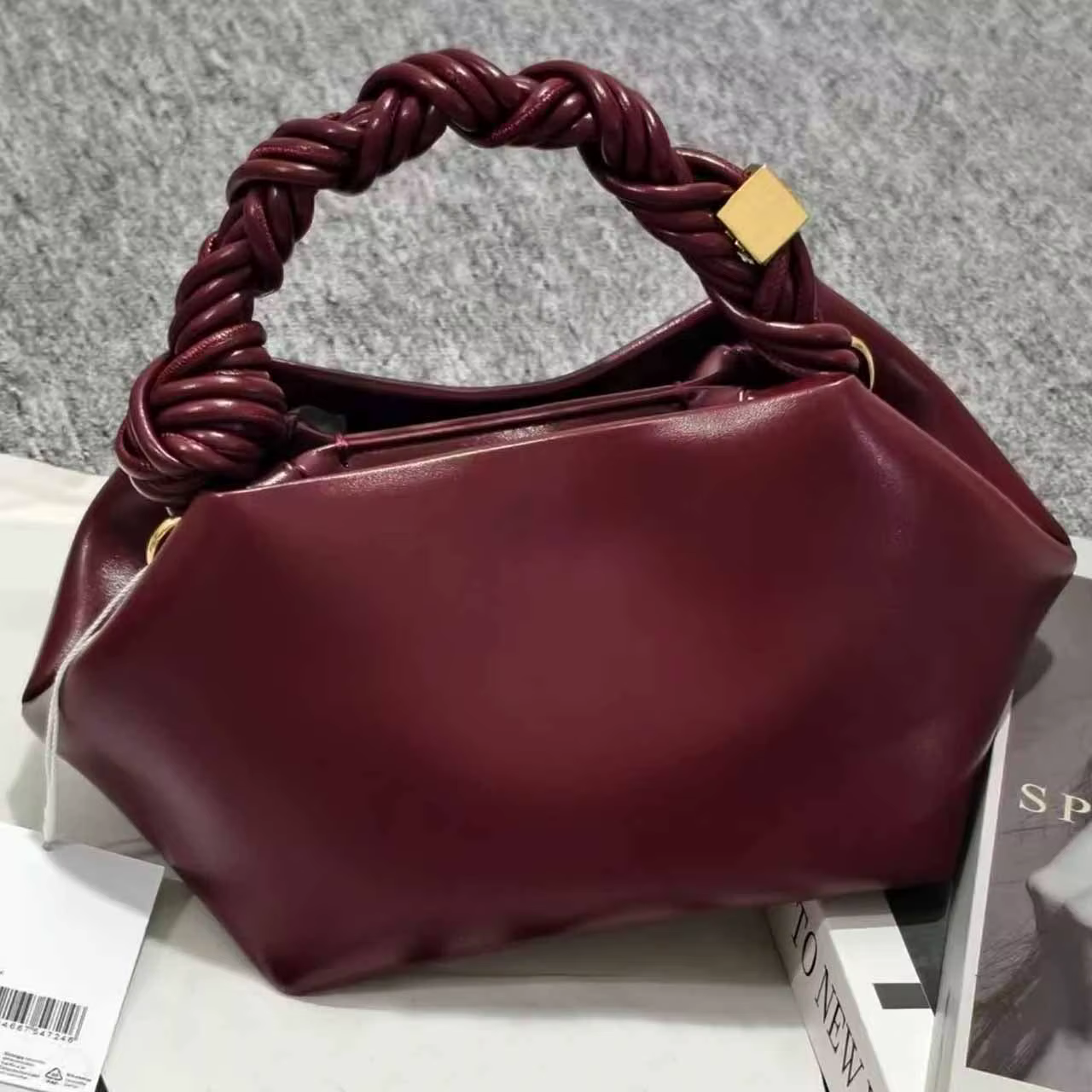 Nouveau Sac Bandoulière Hexagonal Tressé Tendance 2026 pour Femme, Style Créateur Parisien, Texture