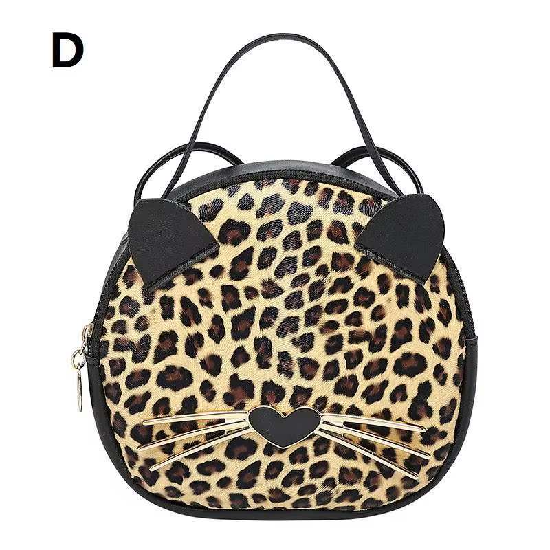 Mode femmes dessin animé Animal léopard sac à bandoulière fourre-tout sac à main