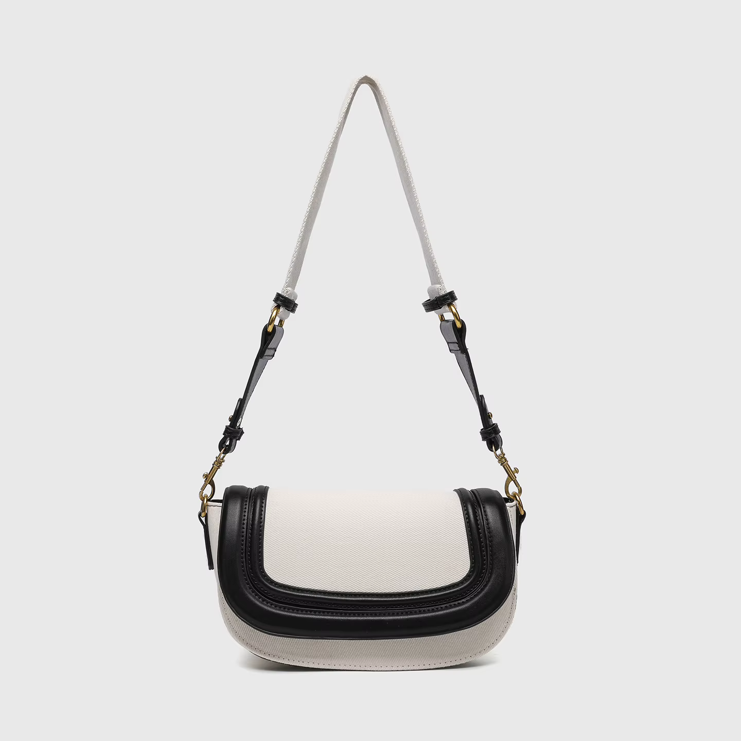 Sac de selle pour femmes, sac à bandoulière simple, tendance, large bandoulière diagonale sous les b