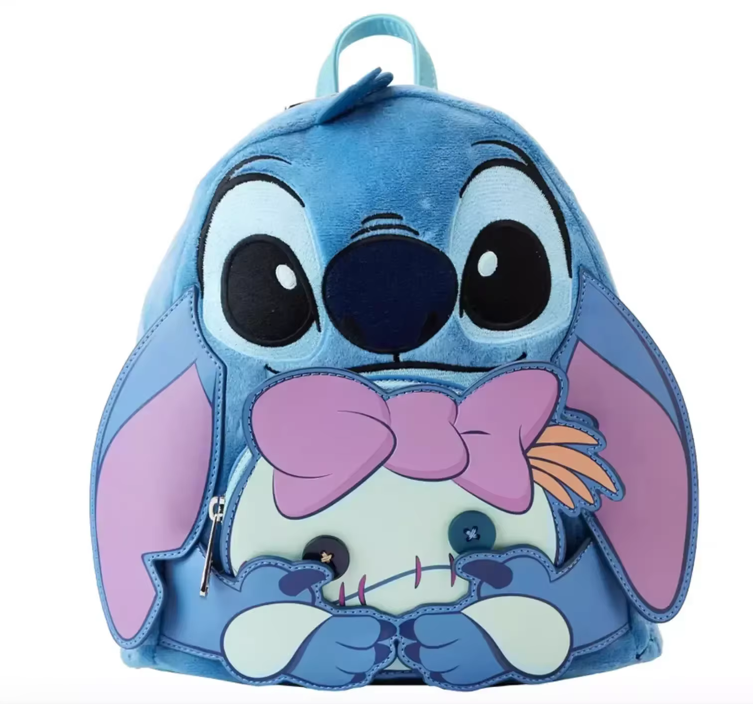 Sac à dos miniature Loungefly Cosplay pour femmes, sac à bandoulière double, sac à main Lilo & Stitc