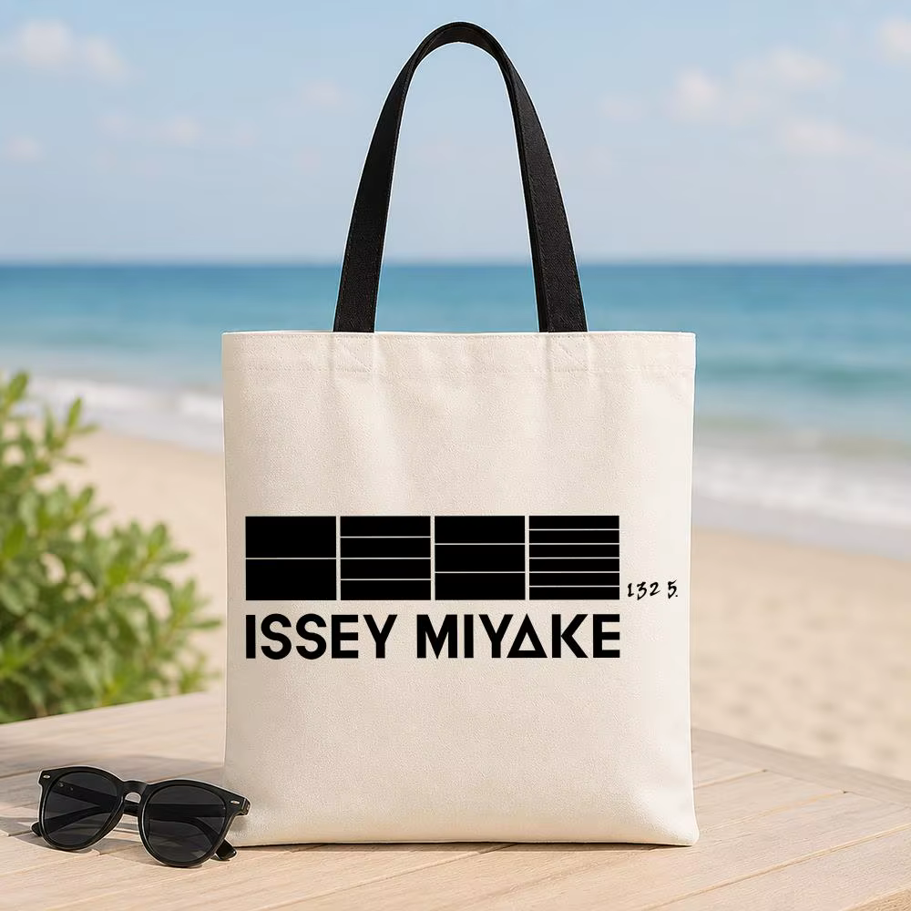 Sacs de rangement de marque I-ISSEY M-MIYAKE, sac en toile pour femmes, sac fourre-tout de grande ca