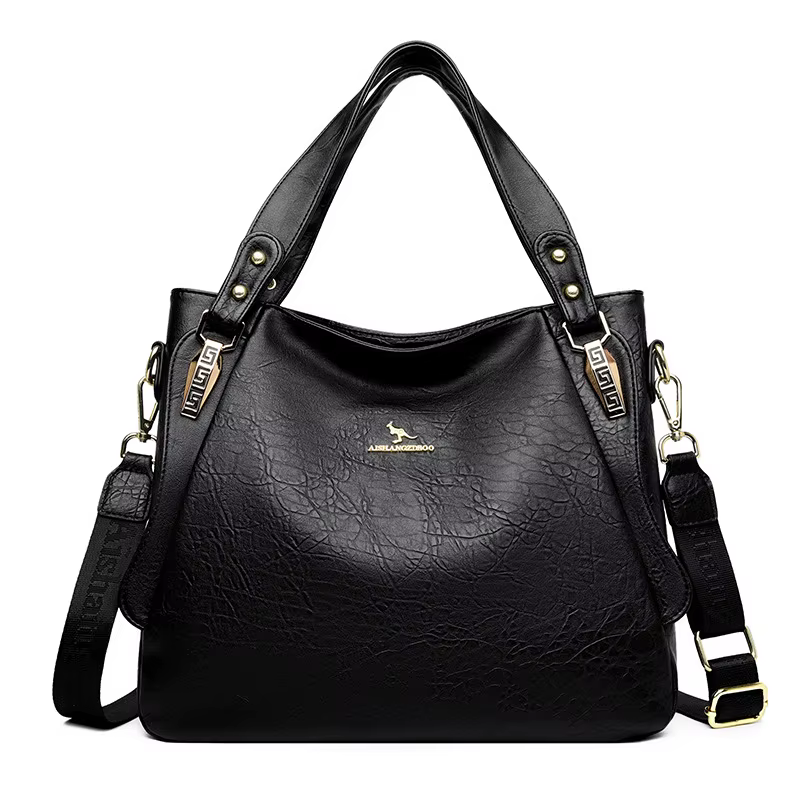 Soldes de printemps : Sac à main fourre-tout en cuir souple grande capacité pour femme, sac à bandou