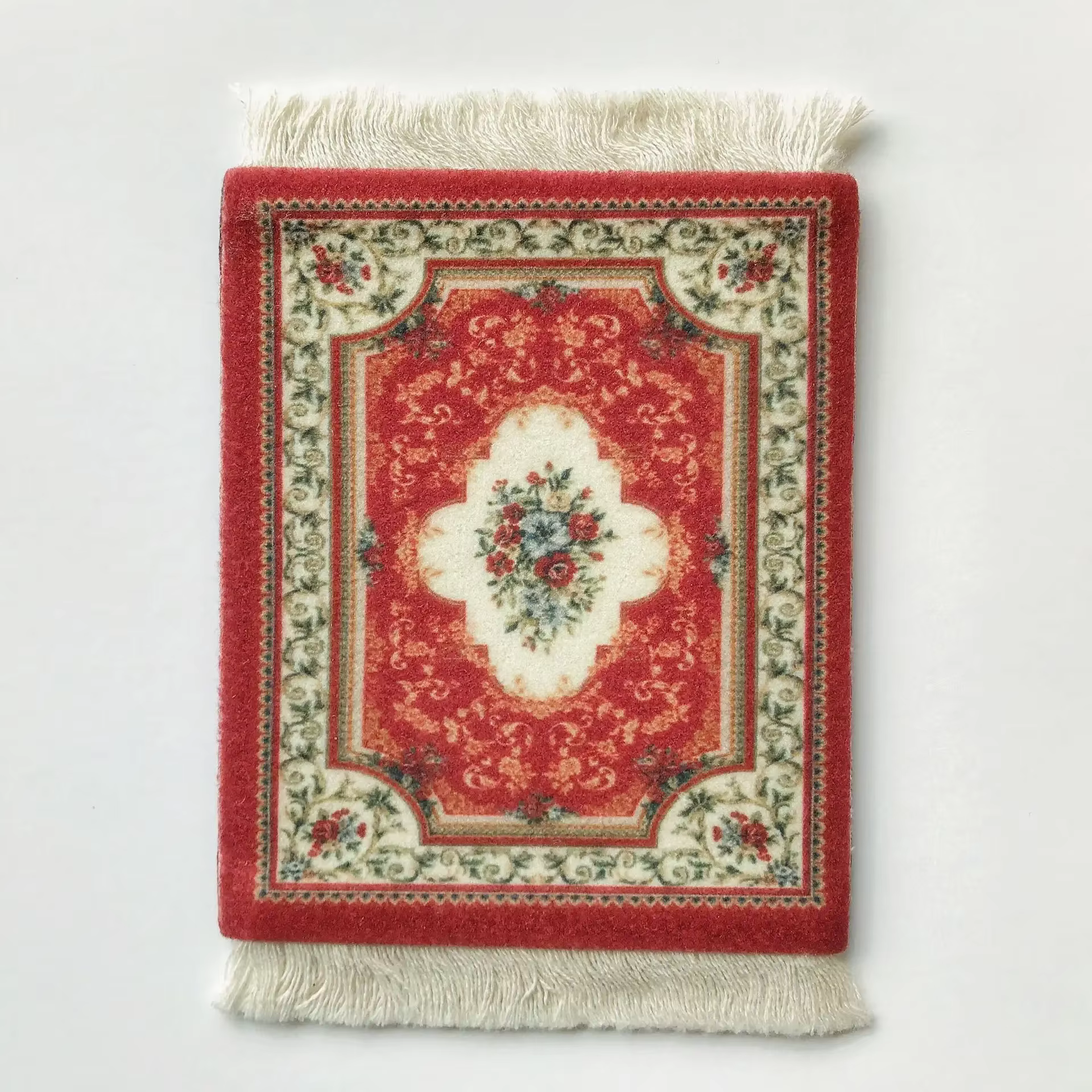 Mini tapis de souris en polymère Lea tissé, tapis persan, style rétro, motif tasse, ordinateur porta
