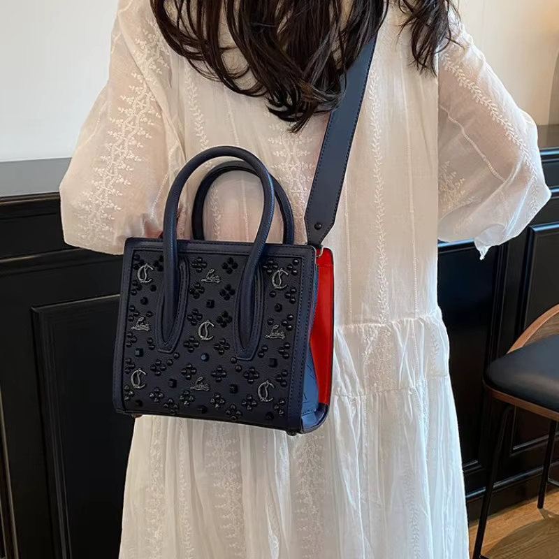 Sac fourre-tout tendance ajouré, grande capacité, sac à bandoulière polyvalent pour le quotidien et 