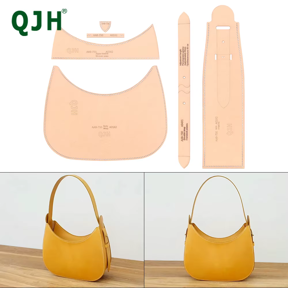 Sac sous les bras pour femmes, sac à bandoulière, modèle acrylique, motif en cuir, bricolage, motif 