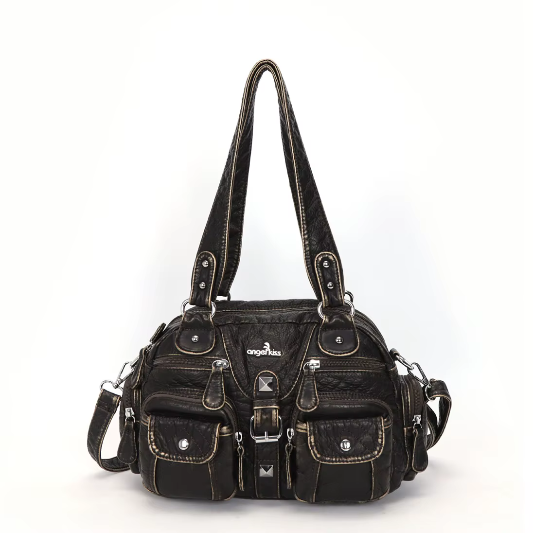 Sacs à main vintage pour femmes, sacs à bandoulière en PU, sacs fourre-tout à poignée supérieure, sa