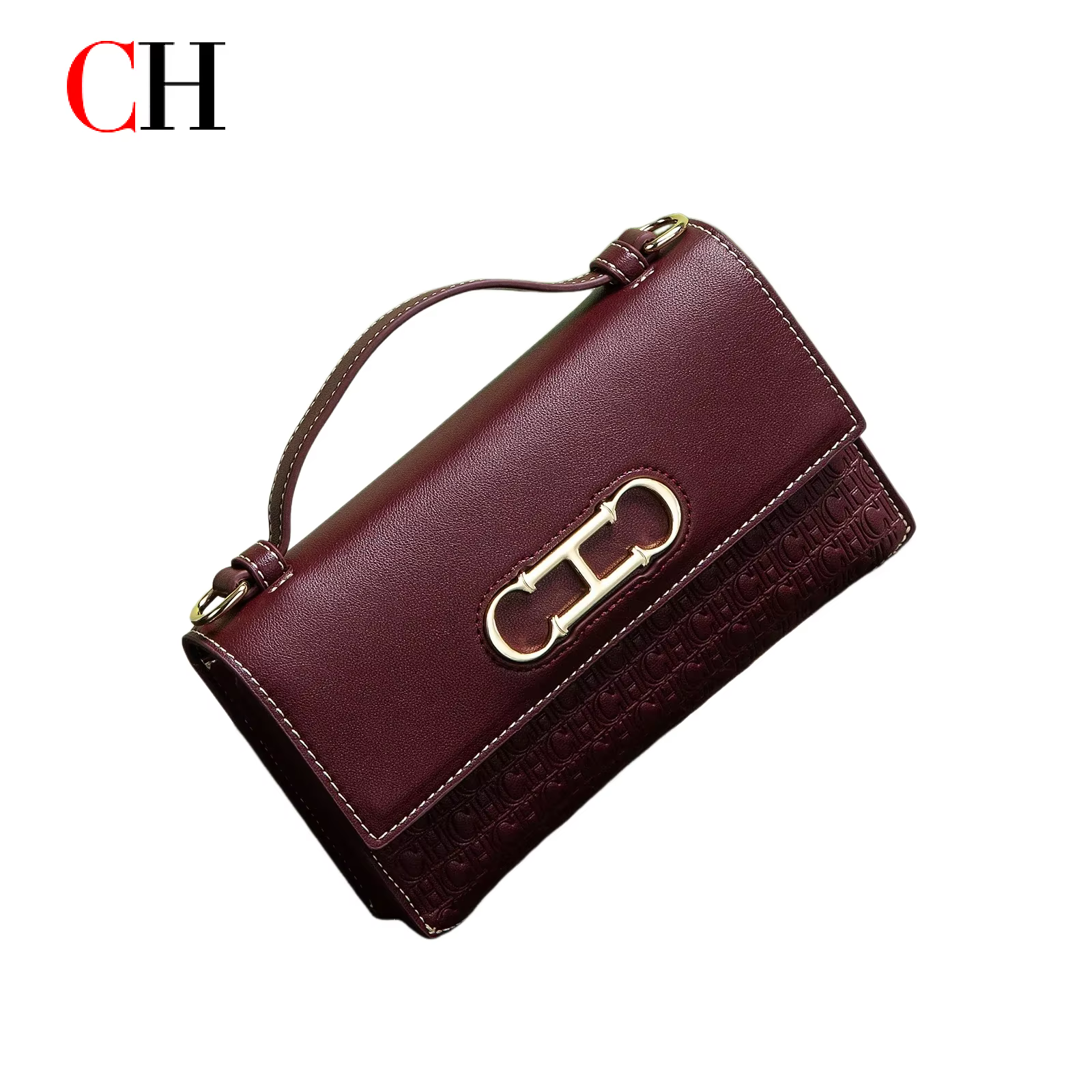 CH sac à bandoulière marque femmes sac lettre impression cuir Compact élégant sac à main sac fourre-