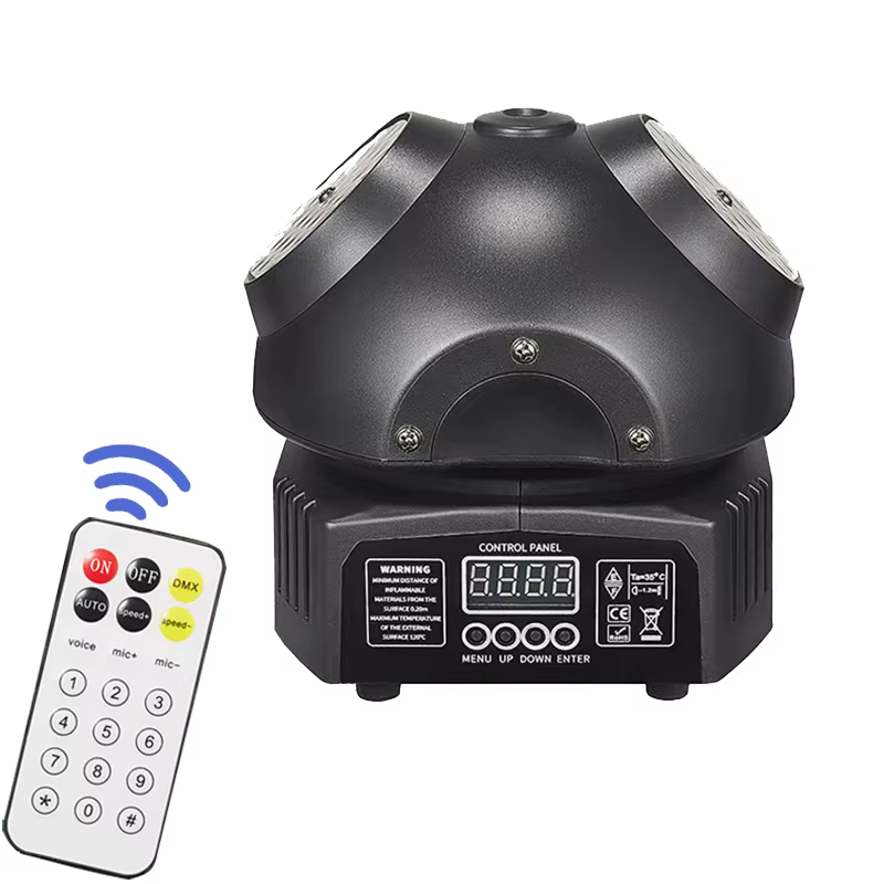 Mini DJ Disco boule lumières coloré LED faisceau Laser phares mobiles DMX512 scène lumière projecteu