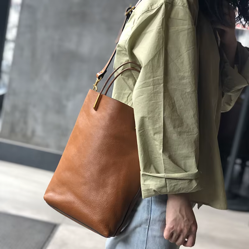 Sac à main rétro en cuir véritable pour femme, sac à main en cuir de vachette souple, designer polyv