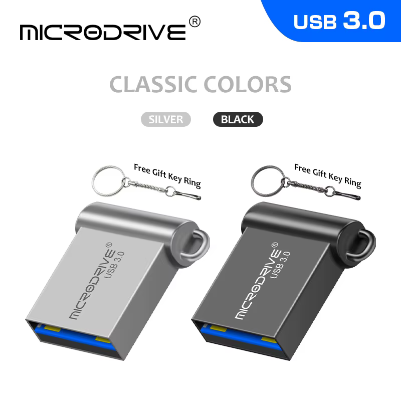 Mini clé USB 16 Go 64 Go 32 Go USB 3.0, clé USB étanche 128 Go, disque USB 3.0 de capacité réelle