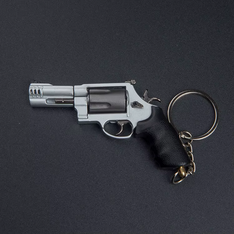 2025 nouveau modèle de pistolet Revolver M500 assemblage en alliage Mini porte-clés jouet en métal 7