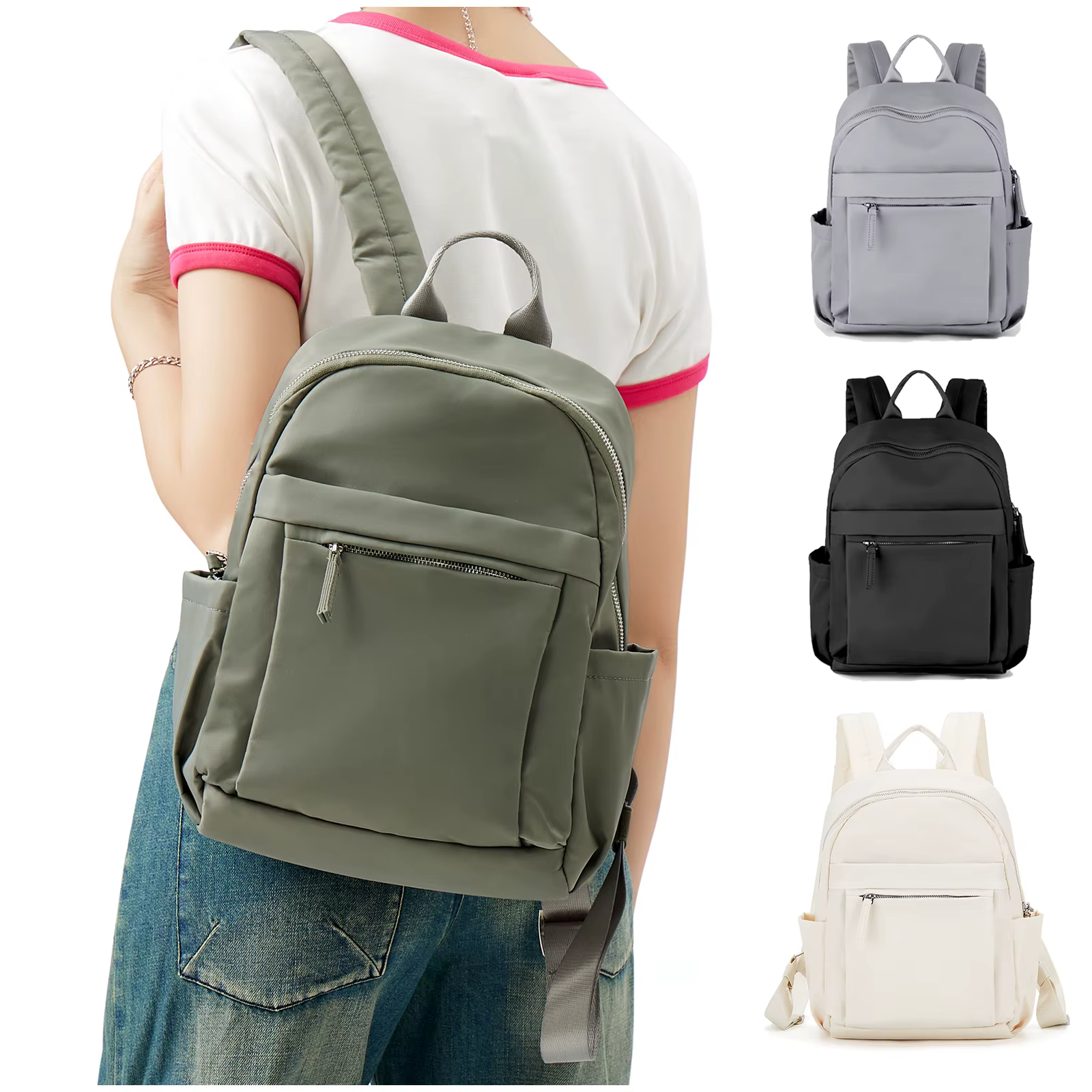 Petit sac à dos sac à main Mini sac à dos pour filles femmes mode voyage sac à dos travail antivol sac à dos décontracté collège sac à bandoulière