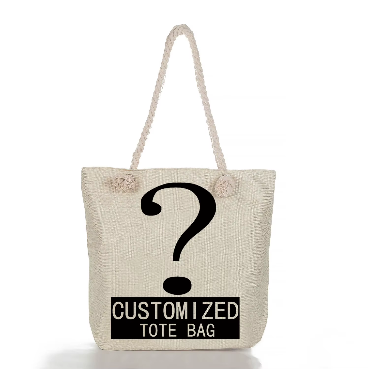 Sac fourre-tout personnalisé avec logo imprimé pour femme