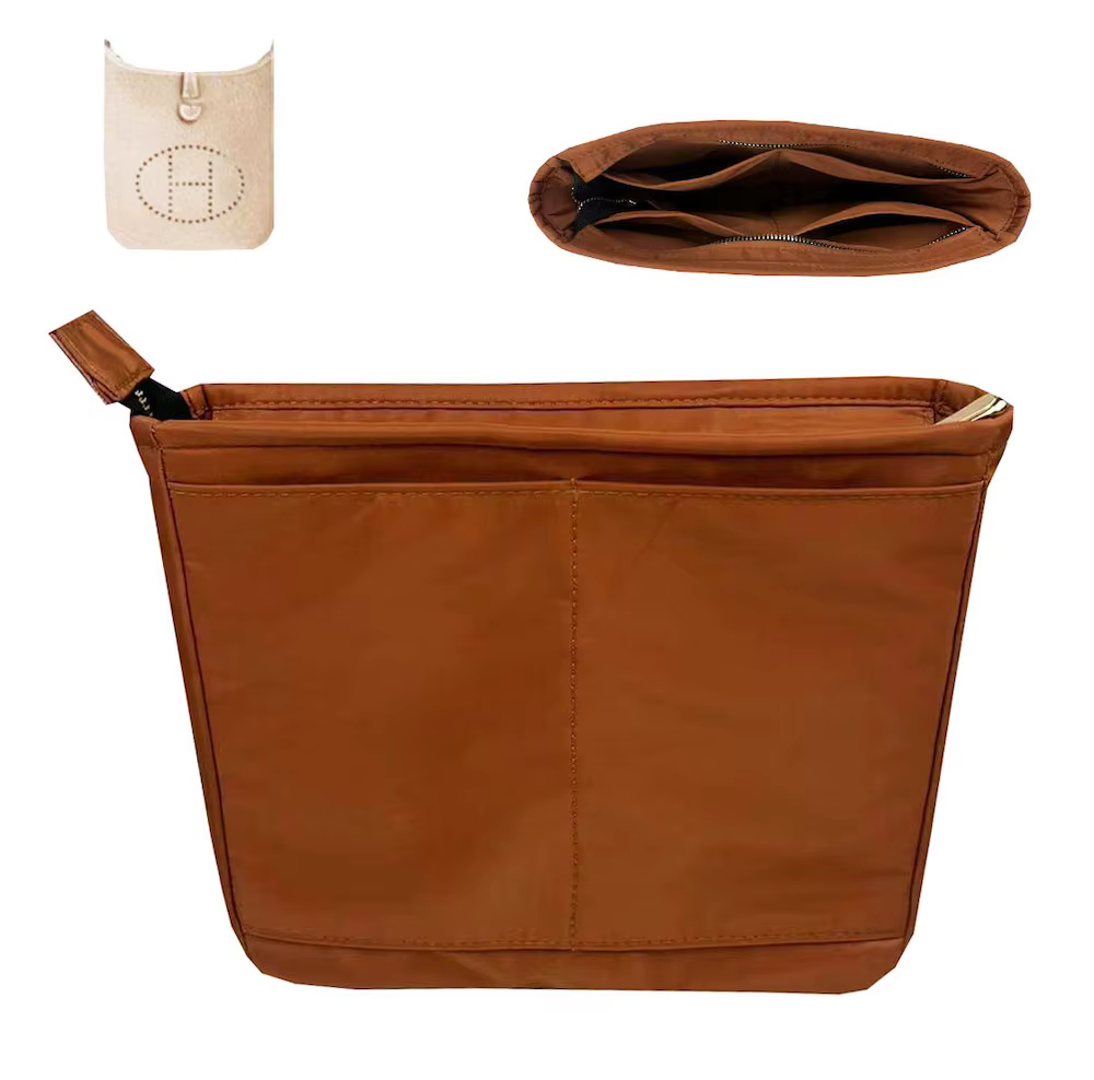 Sac à main de maquillage fait à la main avec insert en nylon