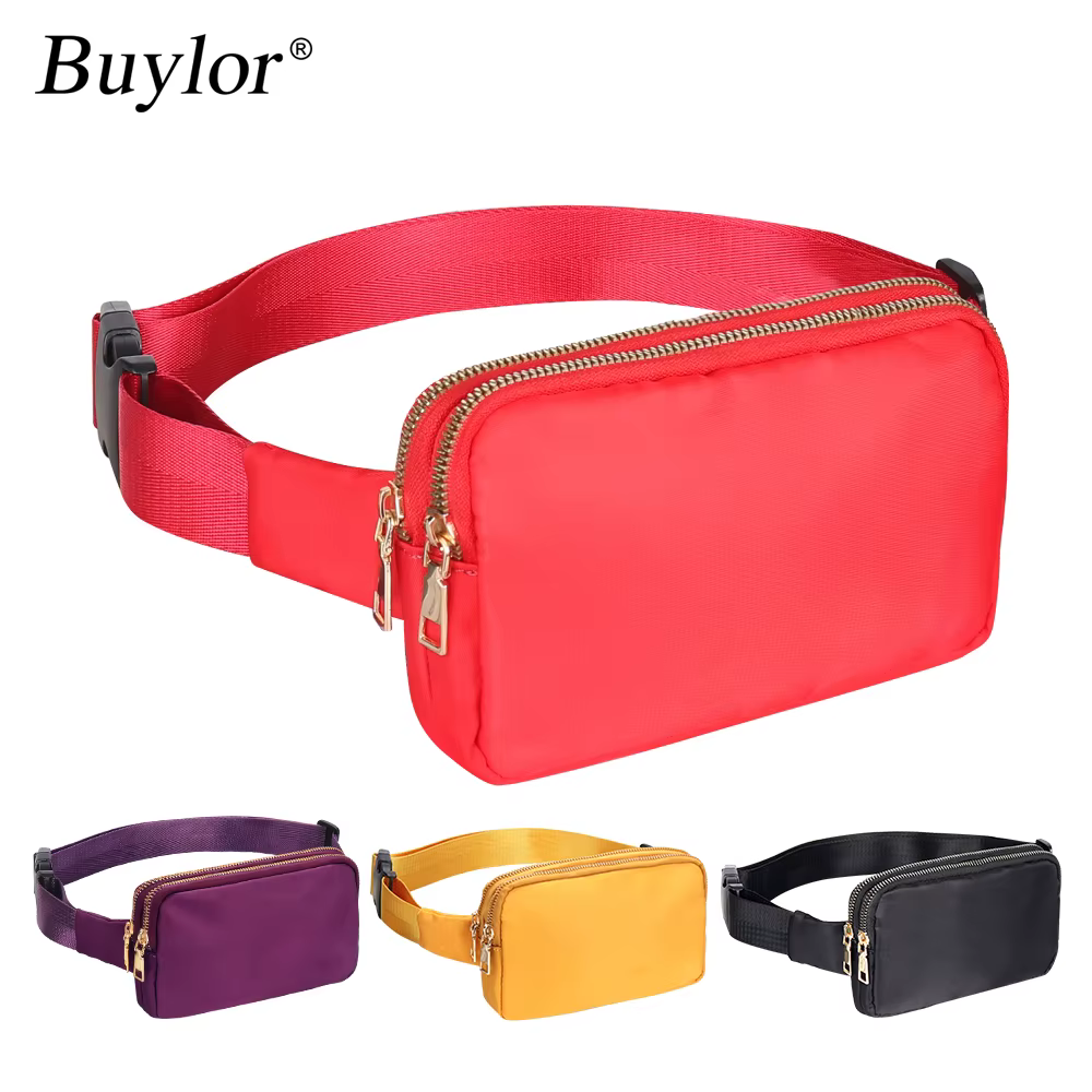 Buylor femmes taille Packs mode ceinture sacs Double pochette concepteur Bum hanche sac épaule poitrine Pack étanche téléphone sac à bandoulière