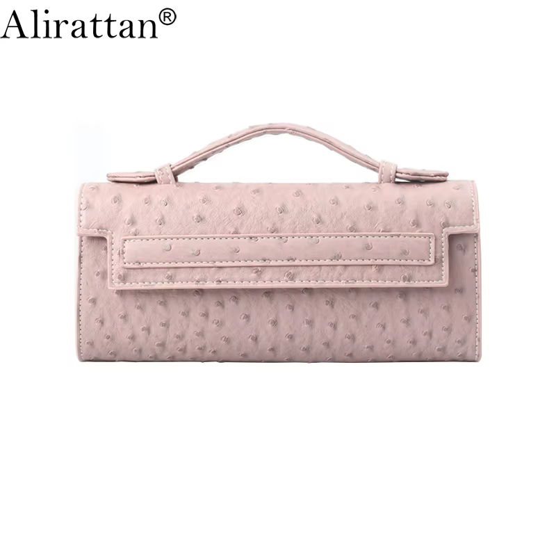 Nouveau sac à main tendance à motif d'autruche pour femmes