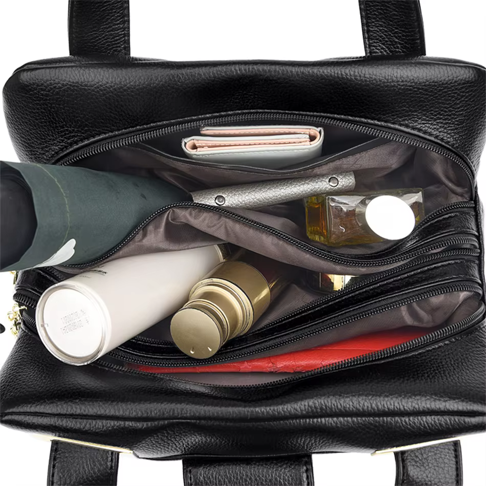 Sacs à main en cuir multicouches pour femmes