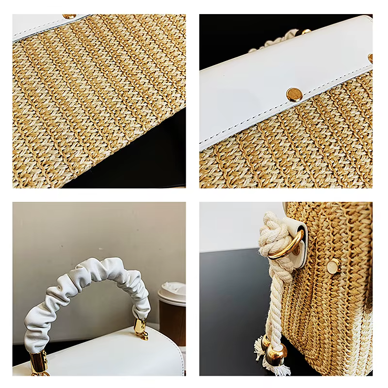 Sac de plage en paille pour femmes
