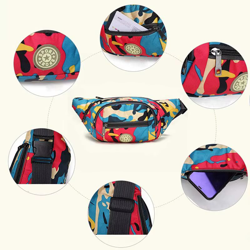 CamSolomon-Sac de Taille Unisexe pour Femme et Homme