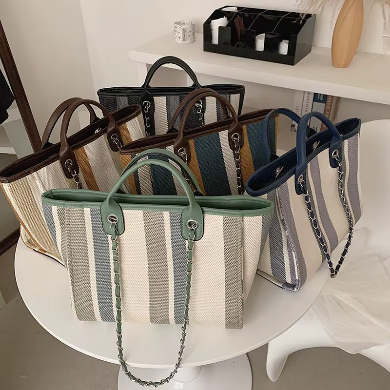 JOBig-Sacs à main en toile de luxe pour femmes