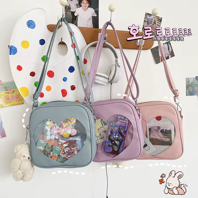Sac à bandoulière en cuir PU pour filles