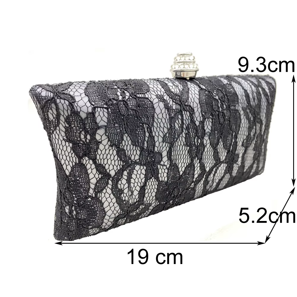 Pochette de soirée brodée vintage pour femmes, sacs à main en dentelle pour dames, sac de fête de mariage, sacs à bandoulière JOCrossbody en métal
