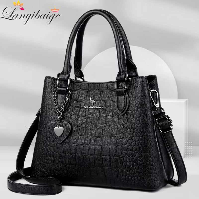 Sac à bandoulière alligator pour femme