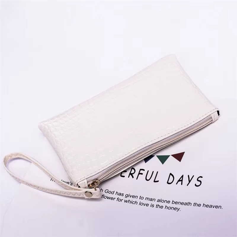 Femmes portefeuilles mode dame bracelet sacs à main Long sac d'argent fermeture éclair porte-monnaie cartes porte-carte d'identité pochette femme portefeuille en cuir PU
