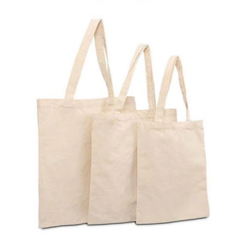 Sac fourre-tout en toile de coton de grande capacité