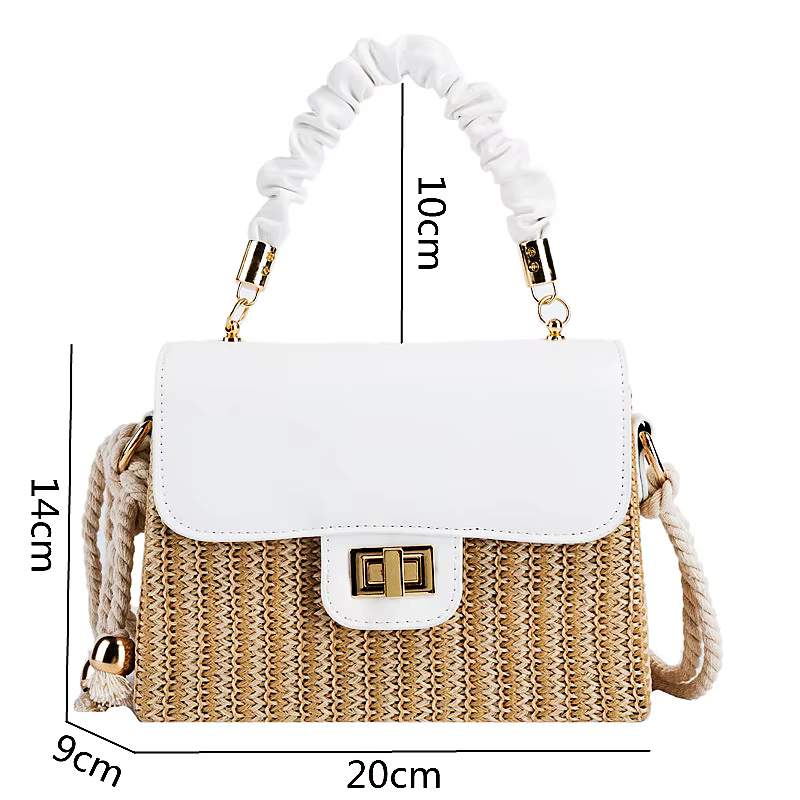Sac de plage en paille pour femmes