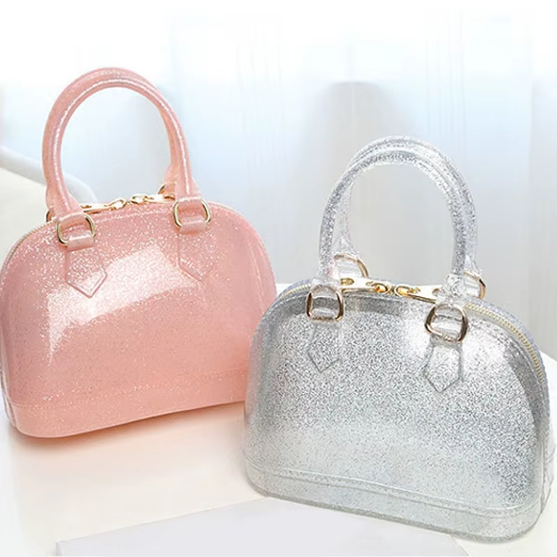 Sac à bandoulière de luxe en PVC de haute qualité, couleurs bonbons, sac à main à coque, sac à bandoulière de plage