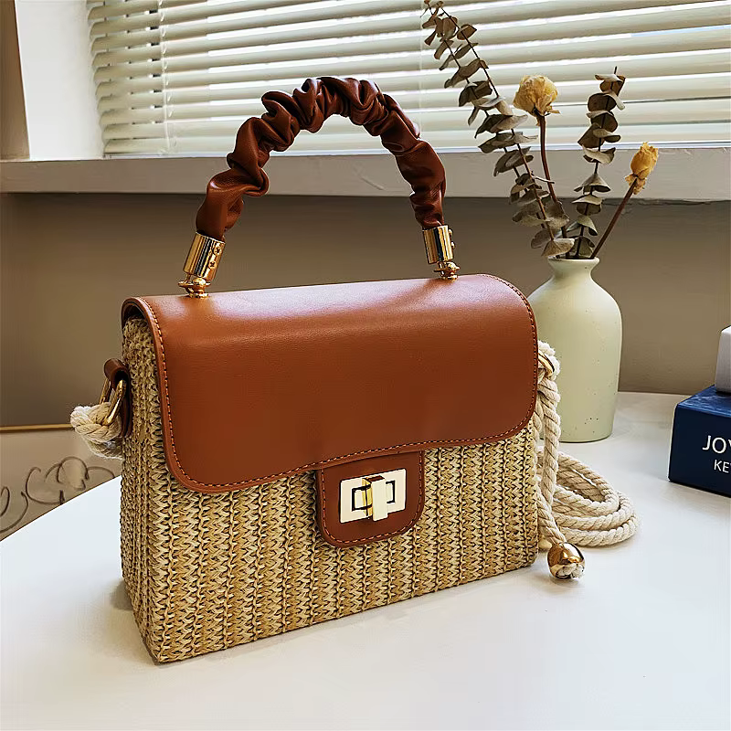 Sac de plage en paille pour femmes