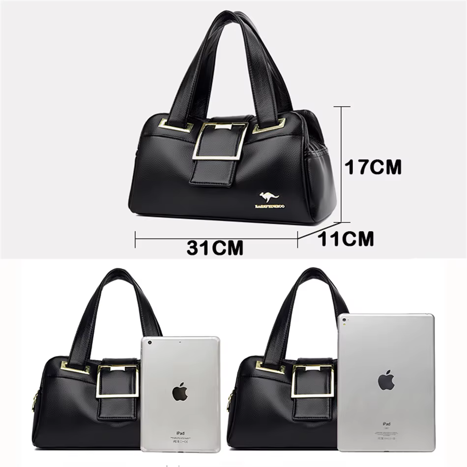 Sacs à main en cuir multicouches pour femmes