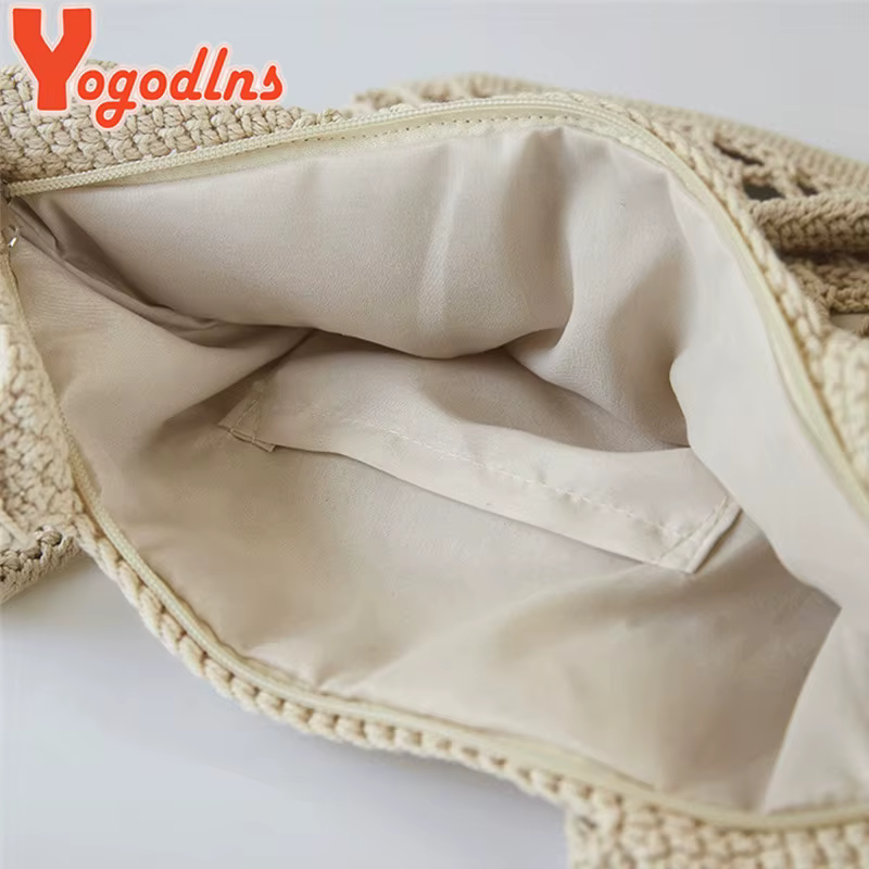 Sac à main de plage en crochet pour filles