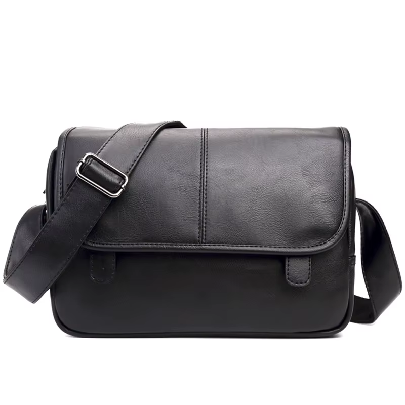 Sac messager en cuir vintage pour hommes