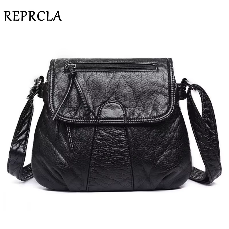 REPRCLA marque concepteur femmes sacs de messager bandoulière souple en cuir PU sac