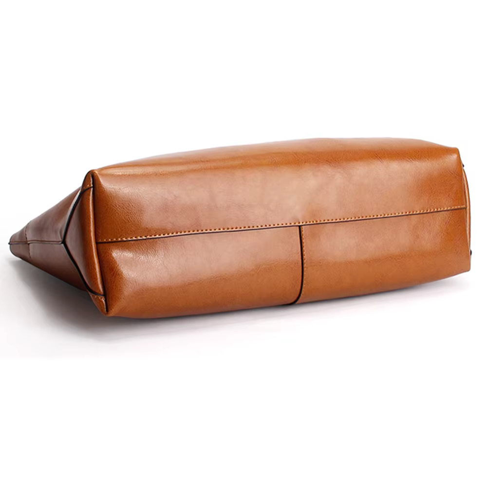 Zency nouveau marron femmes sac à main 100% en cuir véritable femme sac à bandoulière dames noir sac fourre-tout grande capacité sacs à provisions