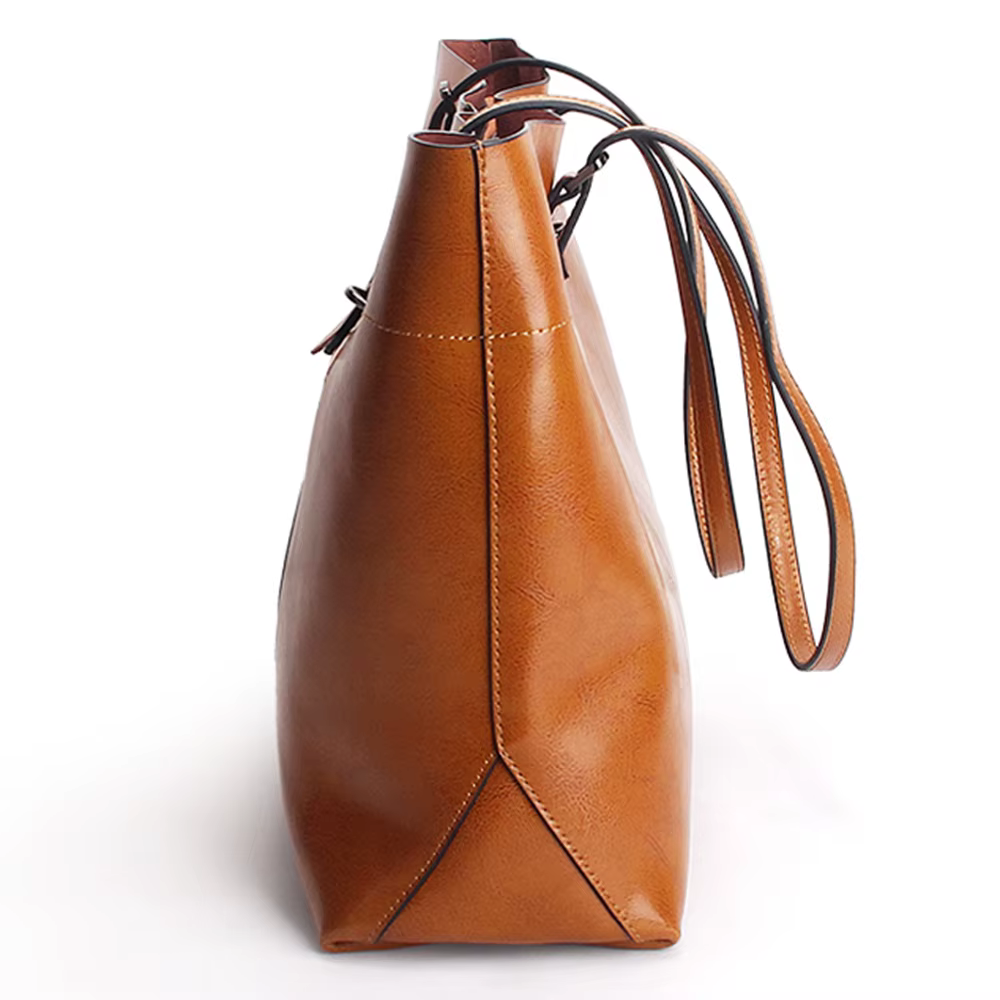 Zency nouveau marron femmes sac à main 100% en cuir véritable femme sac à bandoulière dames noir sac fourre-tout grande capacité sacs à provisions