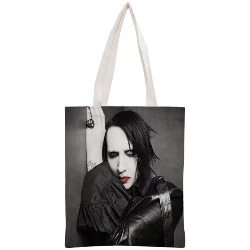 Sac fourre-tout personnalisé Marilyn Manson pour femme