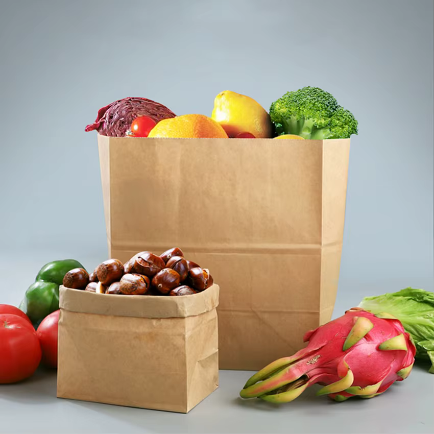 Sac en papier kraft fin