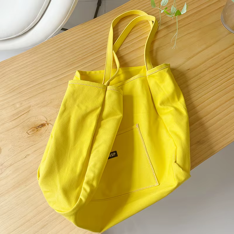 Sac en toile de haute qualité réutilisable Shopping sac à bandoulière femmes Simple décontracté usage quotidien sac à