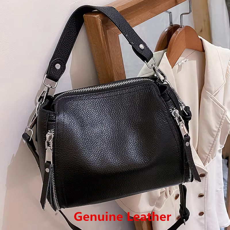 Sacs à main en cuir véritable pour femmes