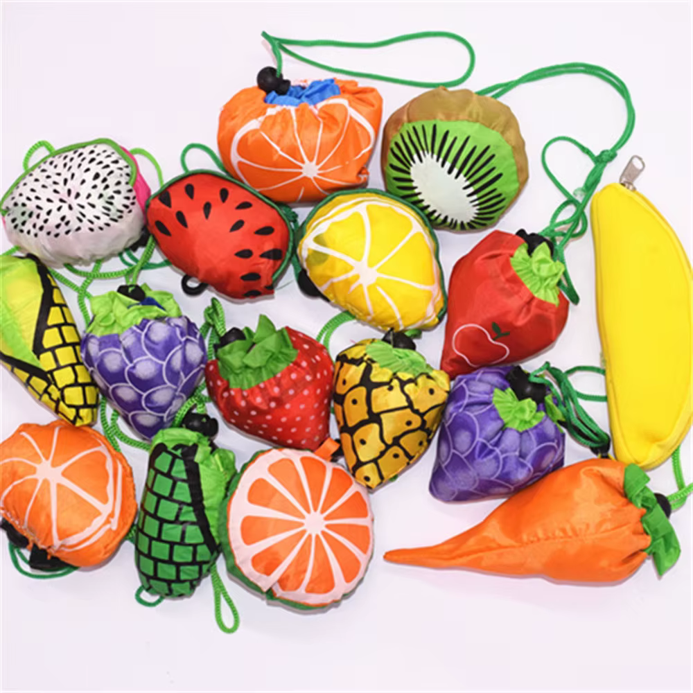 Sac de courses pliable en forme de fruit