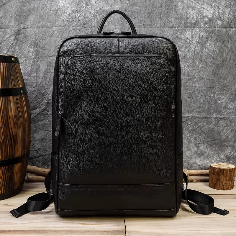 2025 nouveauté sac à dos en cuir ordinateur sac à dos 15.6 pouces pochette d'ordinateur pour hommes sacs de voyage